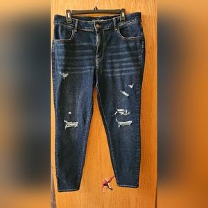 Maurice's High-Rise size 16W Dark Wash Jegging